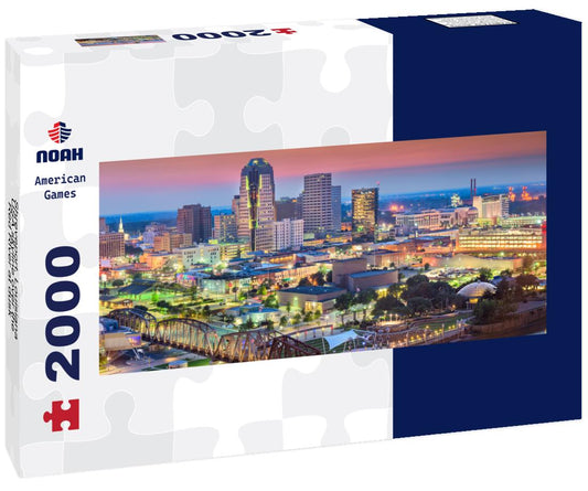 Noah Jigsaw Puzzle Shreveport, Louisiana, USA skyline over the Red River at dusk panorama 2000 pieces