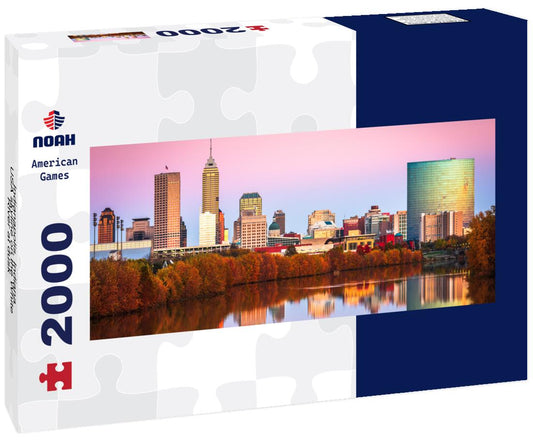 Noah Jigsaw Puzzle Indianapolis, Indiana, USA skyline on the White River at dusk panorama 2000 pieces