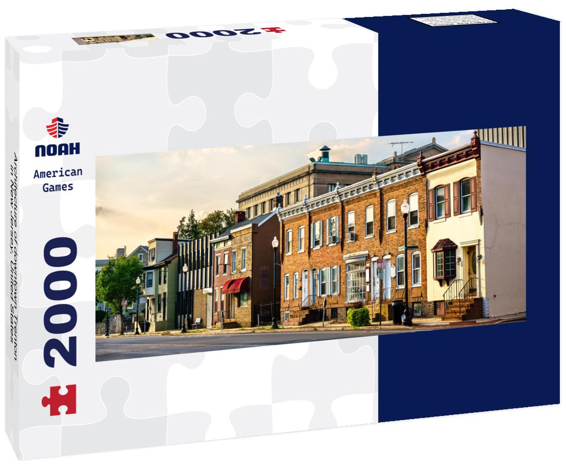 Architecture of downtown Trenton in New Jersey, United States 2000pc Panoramic Puzzle