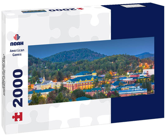 Noah Jigsaw Puzzle Boone, North Carolina, USA campus and town skyline at twilight panorama 2000 pieces