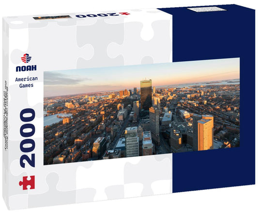 Noah Jigsaw Puzzle Boston cityscape from the Skywalk Observatory of the Prudential panorama 2000 pieces