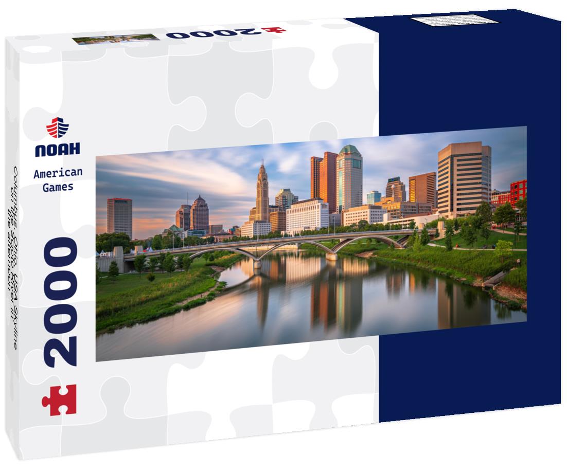 Columbus, Ohio, USA Skyline on the Scioto River in the afternoon 2000pc Panoramic Puzzle