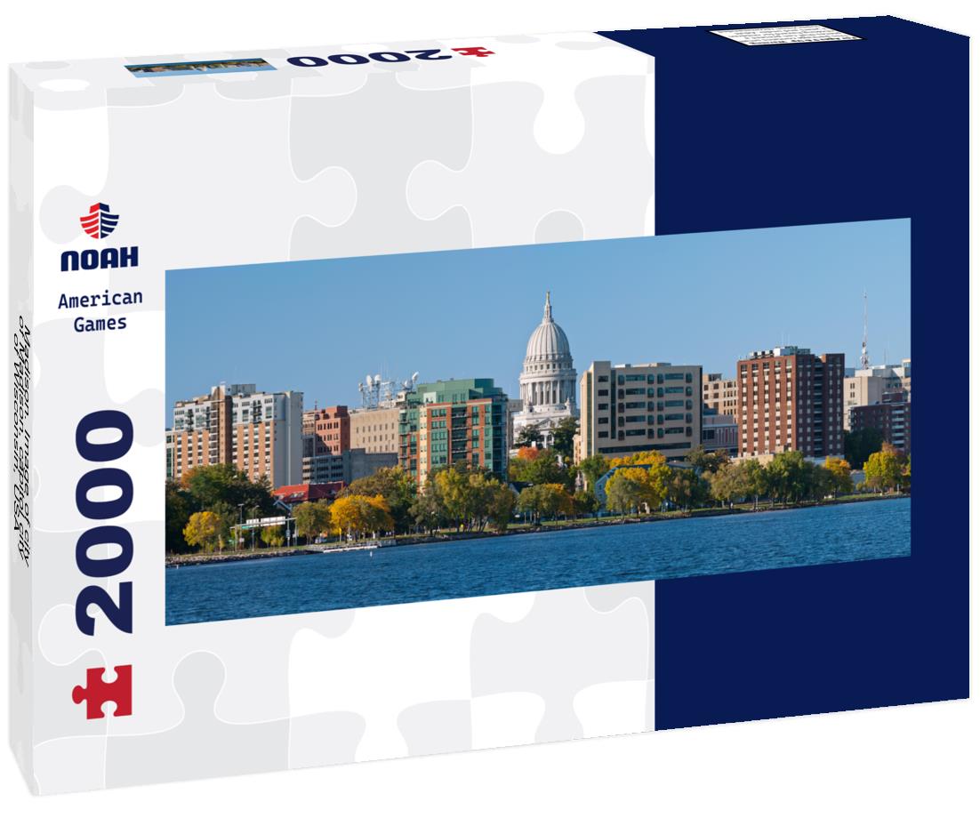 Madison, capitol city of Wisconsin, USA 2000pc Panoramic Puzzle