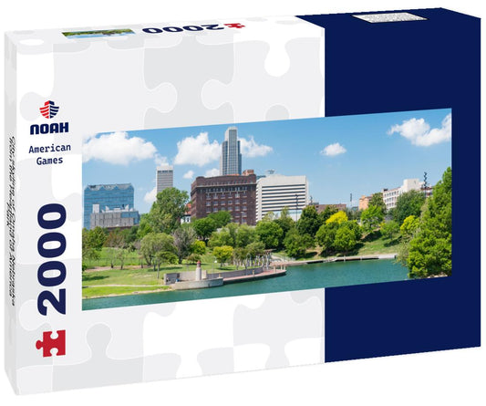 Noah Jigsaw Puzzle City skyline of Omaha Nebraska from the Heartland of America Park panorama 2000 pieces