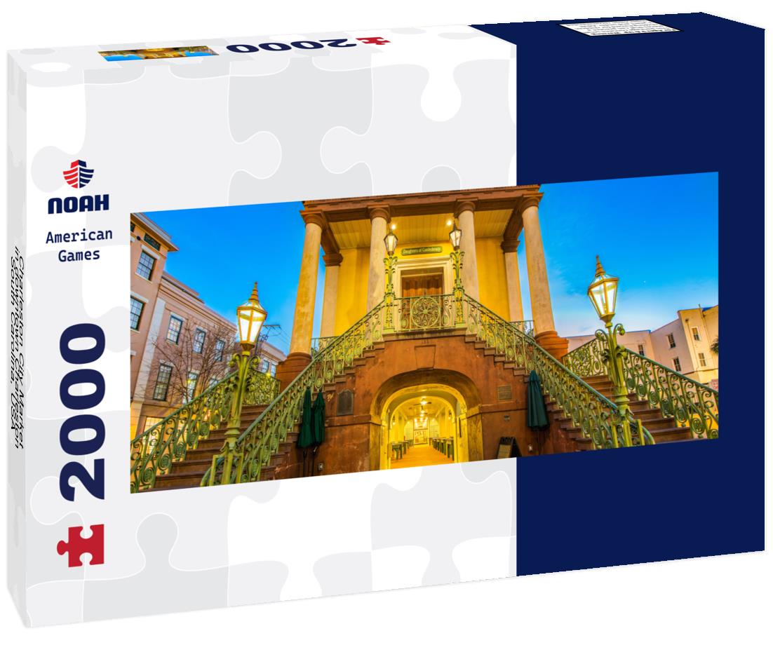 Noah Jigsaw Puzzle Charleston City Market in downtown Charleston, South Carolina, USA panorama 2000 pieces
