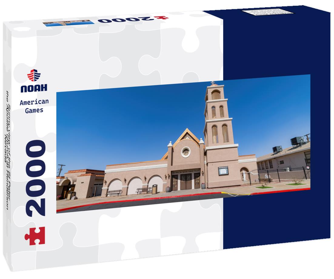 Sunny view of the St Peter the Apostle church at Henderson, Nevada 2000pc Panoramic Puzzle