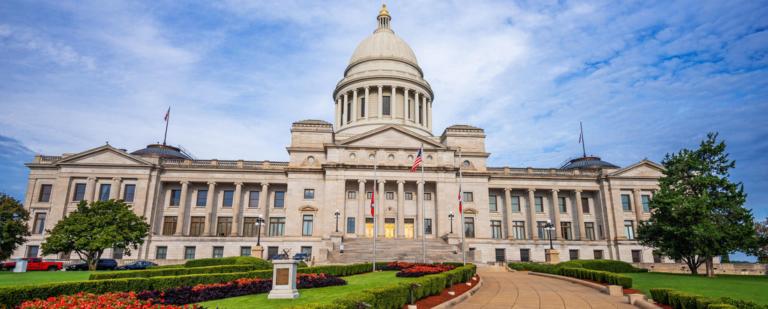 Little Rock, Arkansas, USA at the state capitol and park in the day 2000pc Panoramic Puzzle