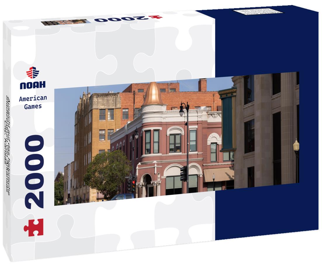 Noah Jigsaw Puzzle Aussicht auf das historische Stadtzentrum von Arkansas City, Kansas panorama 2000 pieces