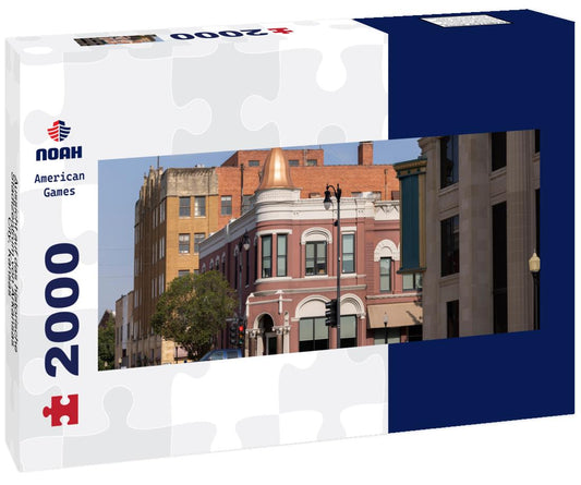 Noah Jigsaw Puzzle Aussicht auf das historische Stadtzentrum von Arkansas City, Kansas panorama 2000 pieces