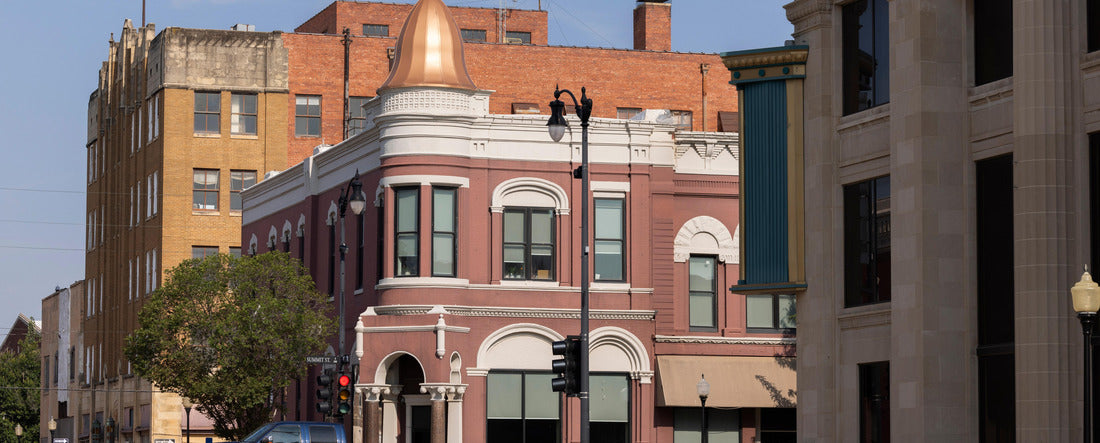 Noah Jigsaw Puzzle Aussicht auf das historische Stadtzentrum von Arkansas City, Kansas panorama 2000 pieces