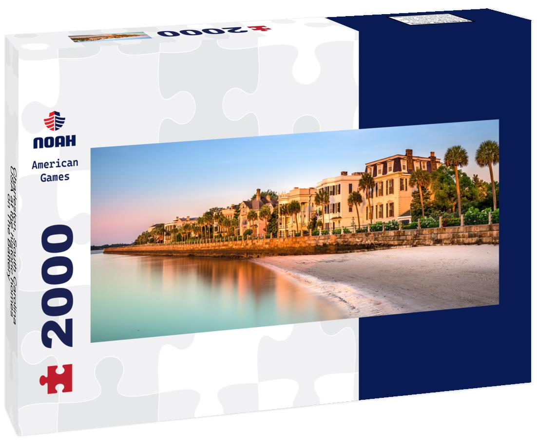 Charleston, South Carolina, USA at the historic homes on The Battery 2000pc Panoramic Puzzle