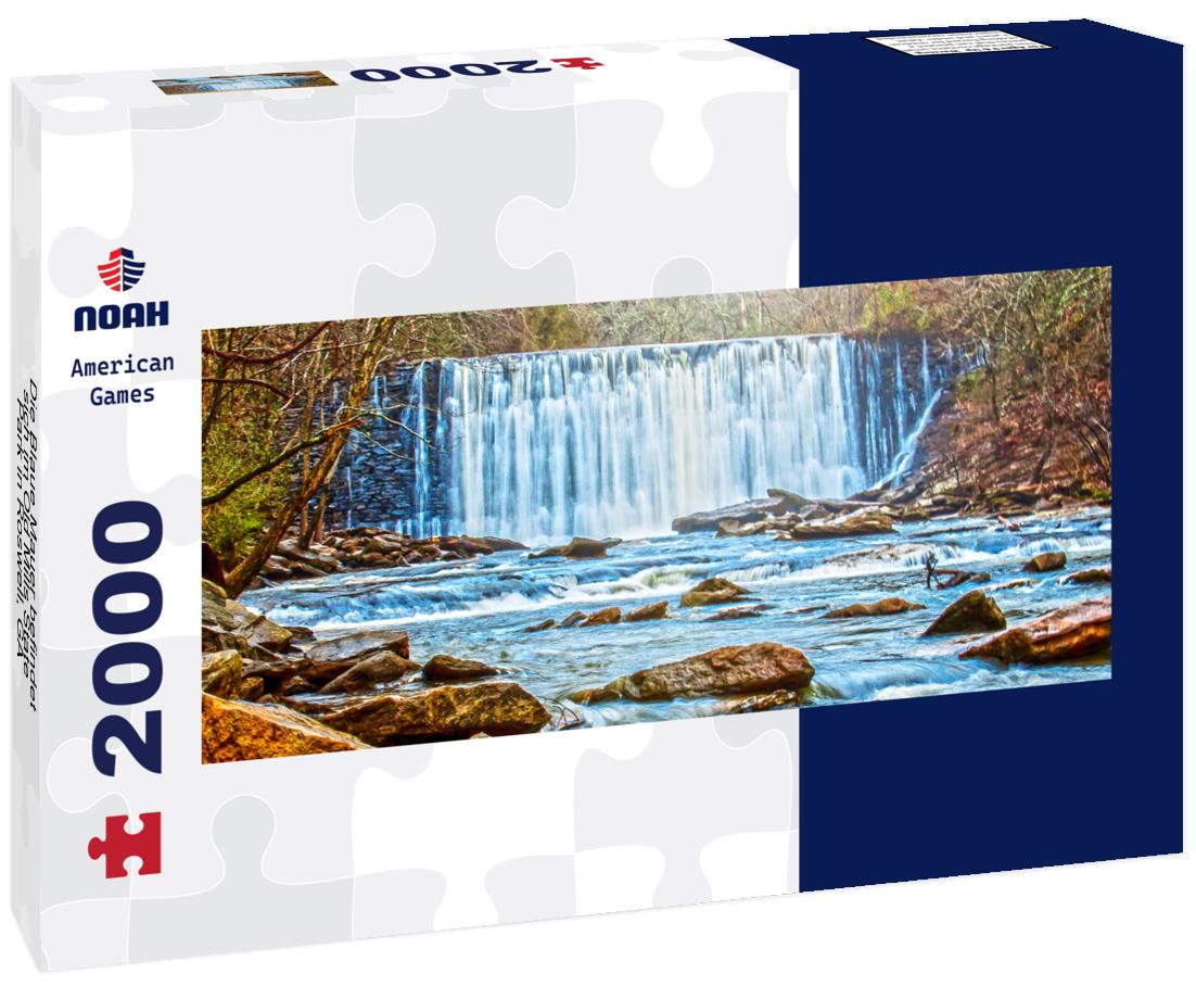Die Blaue Mauer befindet sich im Old Mills State Park in Roswell, GA 2000pc Panoramic Puzzle