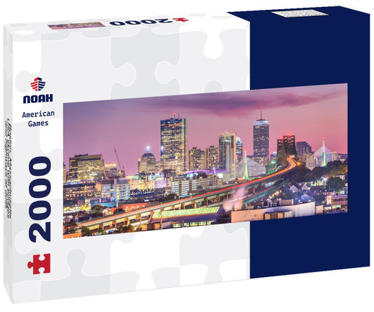 Noah Jigsaw Puzzle Boston, Massachusetts, USA skyline with bridges and highways at dusk panorama 2000 pieces