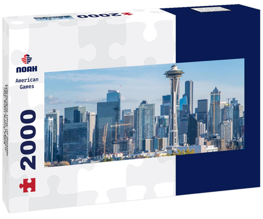 Noah Jigsaw Puzzle Cityscape view of Seattle, Washington on a sunny day from Kerry Park panorama 2000 pieces