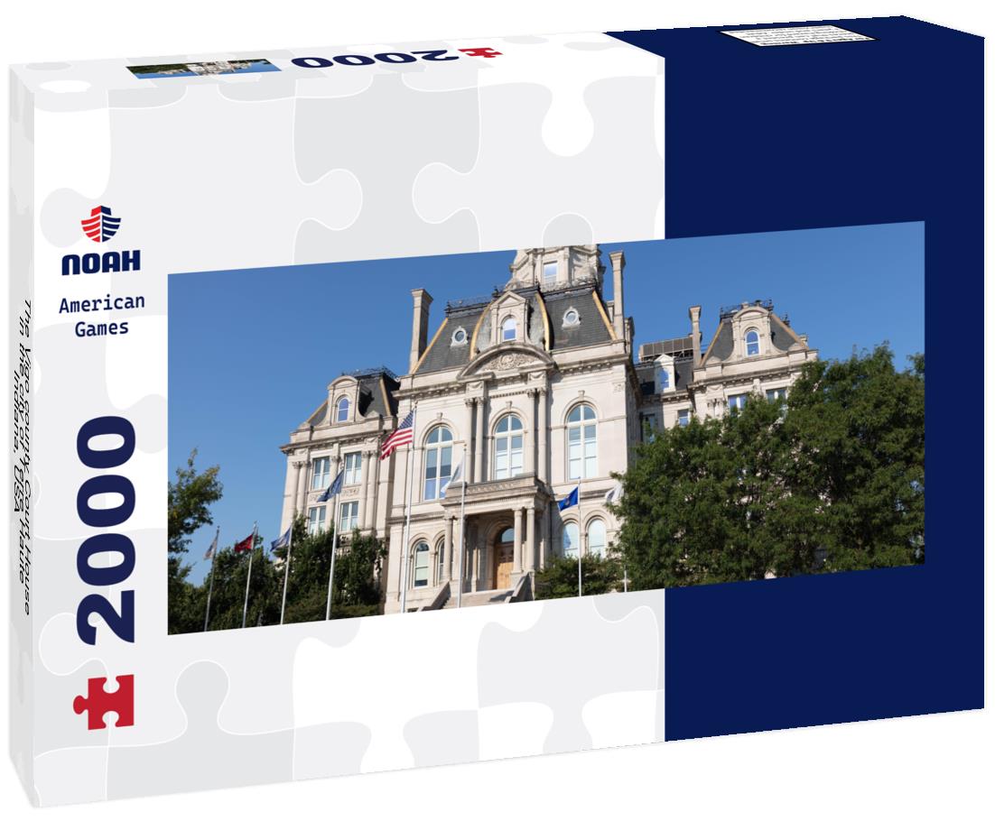 Noah Jigsaw Puzzle The Vigo county Court House, in the city of Terre Haute, Indiana, USA panorama 2000 pieces