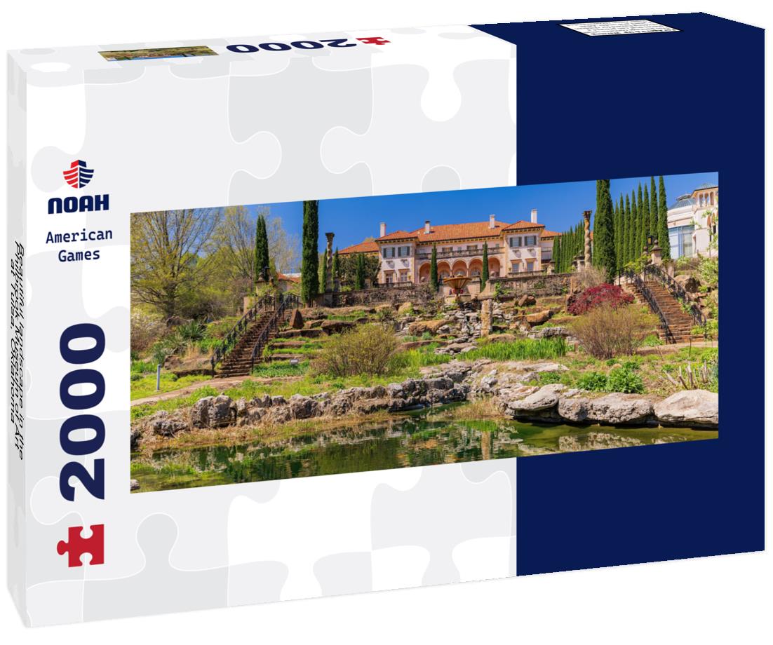Beautiful landscape in the Philbrook Museum of Art at Tulsa, Oklahoma 2000pc Panoramic Puzzle