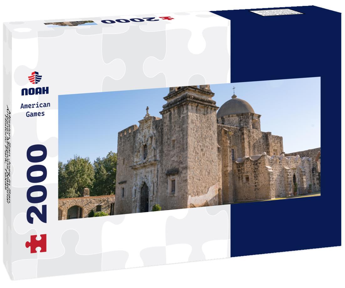 Mission San Jose in San Antonio Missions National Historic Park, Texas 2000pc Panoramic Puzzle