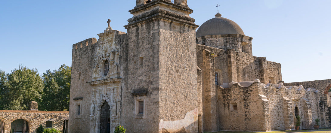 Mission San Jose in San Antonio Missions National Historic Park, Texas 2000pc Panoramic Puzzle
