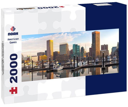 Noah Jigsaw Puzzle Downtown city skyline, Inner Harbor and marina, Baltimore, Maryland, USA panorama 2000 pieces
