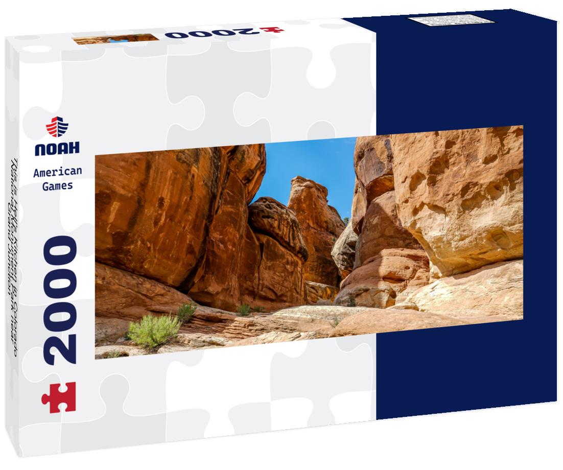 This is Hell's Kitchen in Colorado National Monument Park near Grand Junction 2000pc Panoramic Puzzle