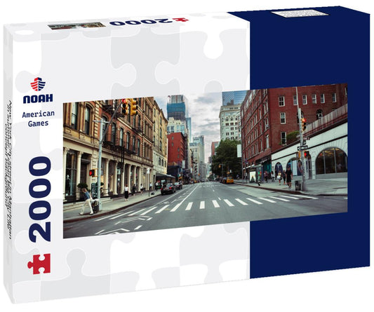 Noah Jigsaw Puzzle New York City street in Manhattan in summer. Urban Big City Life concept background panorama 2000 pieces