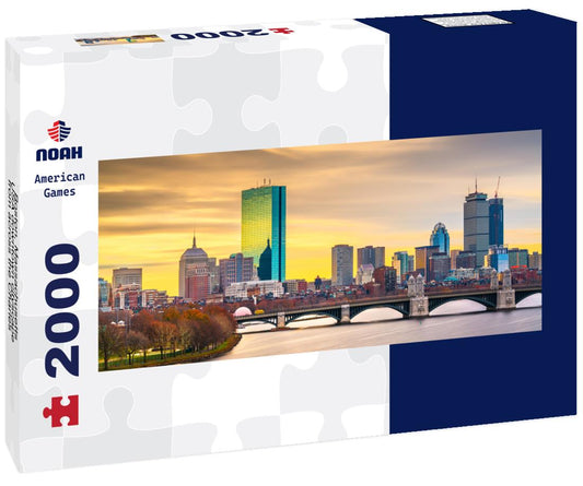 Noah Jigsaw Puzzle Boston, Massachusetts, USA downtown cityscape from across the Charles River at dawn panorama 2000 pieces