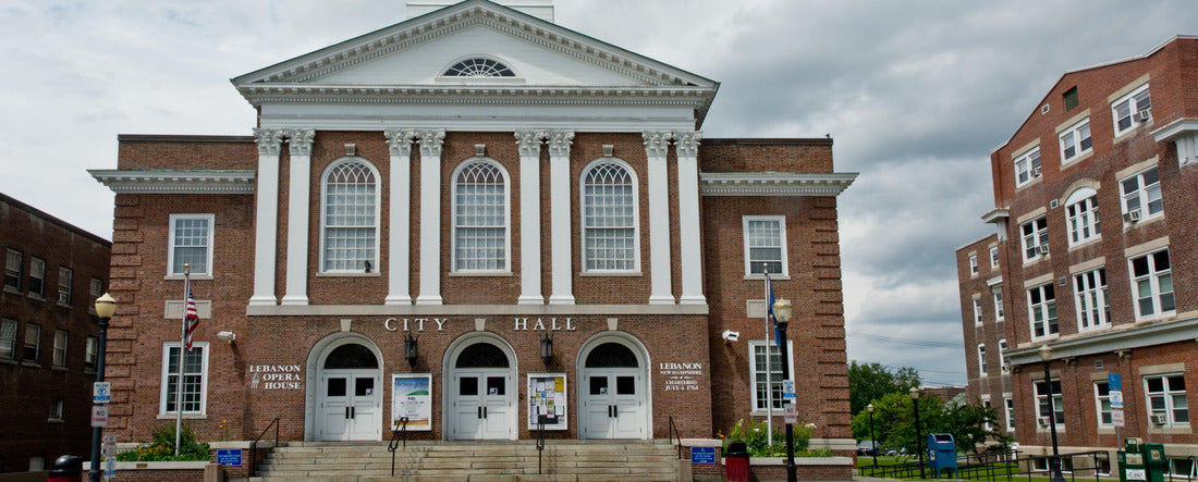 Lebanon, New Hampshire City Hall is located on North Park Street in downtown Lebanon 2000pc Panoramic Puzzle