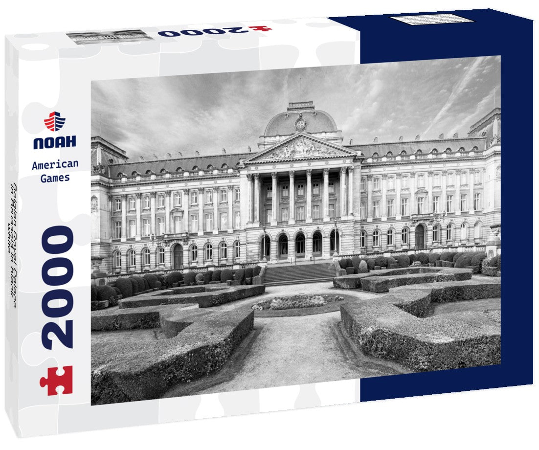Noah Jigsaw Puzzle Belgian Royal Palace in Brussels in black white 2000 pieces