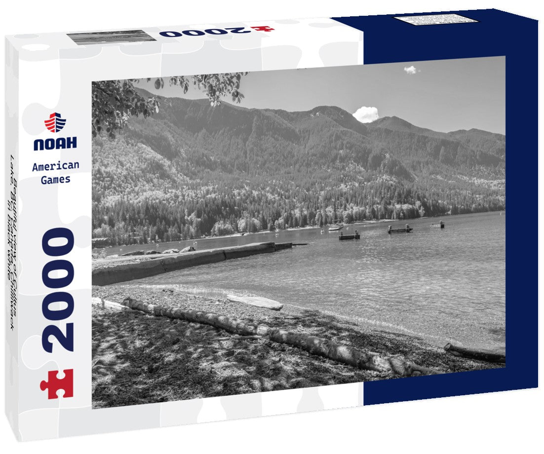 Noah Jigsaw Puzzle Beautiful view of Cultus Lake, BC, Canada, Chilliwack in black white 2000 pieces