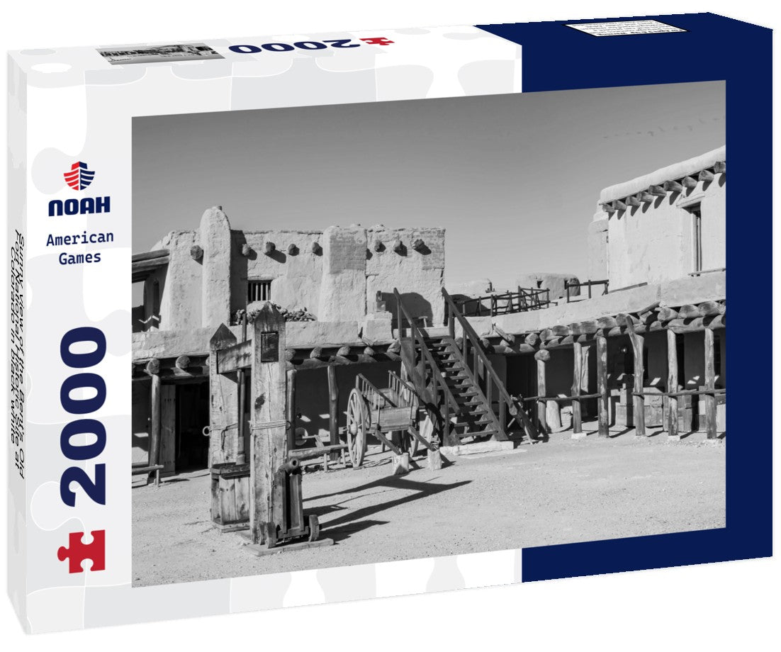 Noah Jigsaw Puzzle Sunny view of the Bent's Old Fort National Historic Site at Colorado in black white 2000 pieces