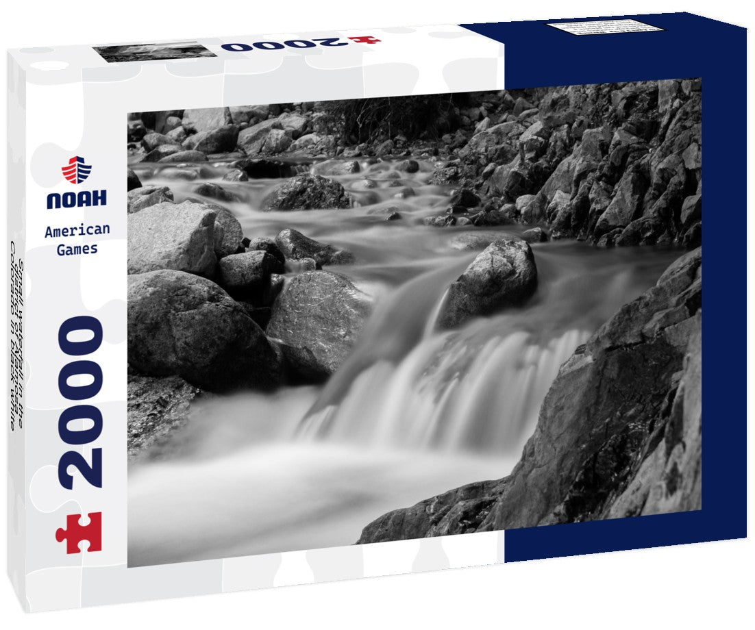 Noah Jigsaw Puzzle Small waterfall in the district of Alamosa, Colorado in black white 2000 pieces