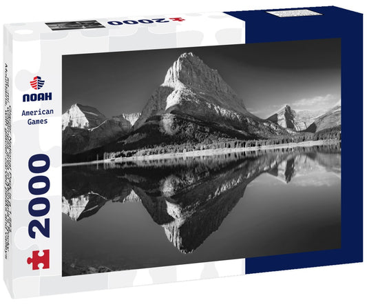 Noah Jigsaw Puzzle Glacier National Park is a 1,583-sq.-mi. wilderness area in Montana's Rocky Mountains, with glacier-carved peaks and valleys running to the Canadian border in black white 2000 pieces