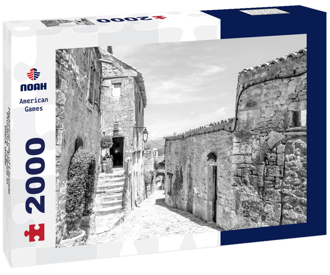 Noah Jigsaw Puzzle Historical city of Lacoste, Provence, France in black white 2000 pieces