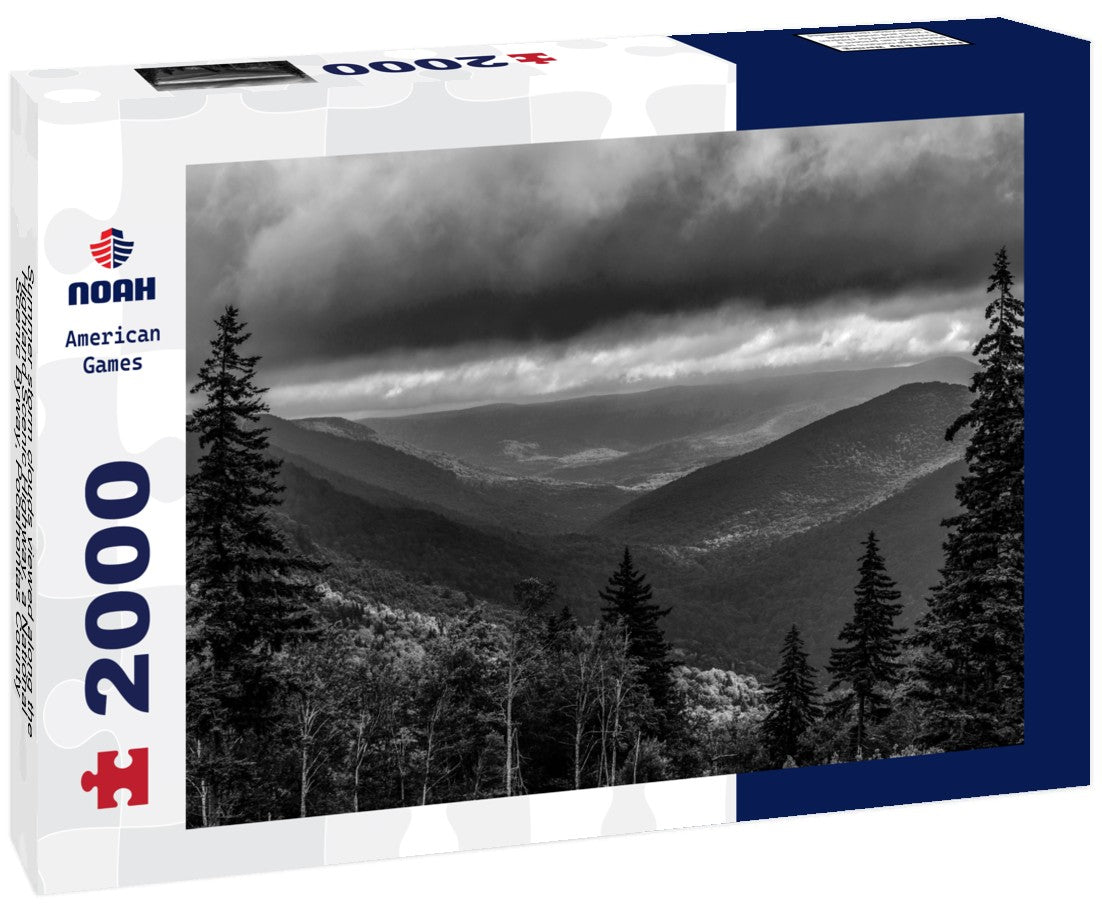 Noah Jigsaw Puzzle Summer storm clouds viewed along the Highland Scenic Highway, a National Scenic Byway, Pocahontas County, West Virginia, USA in black white 2000 pieces