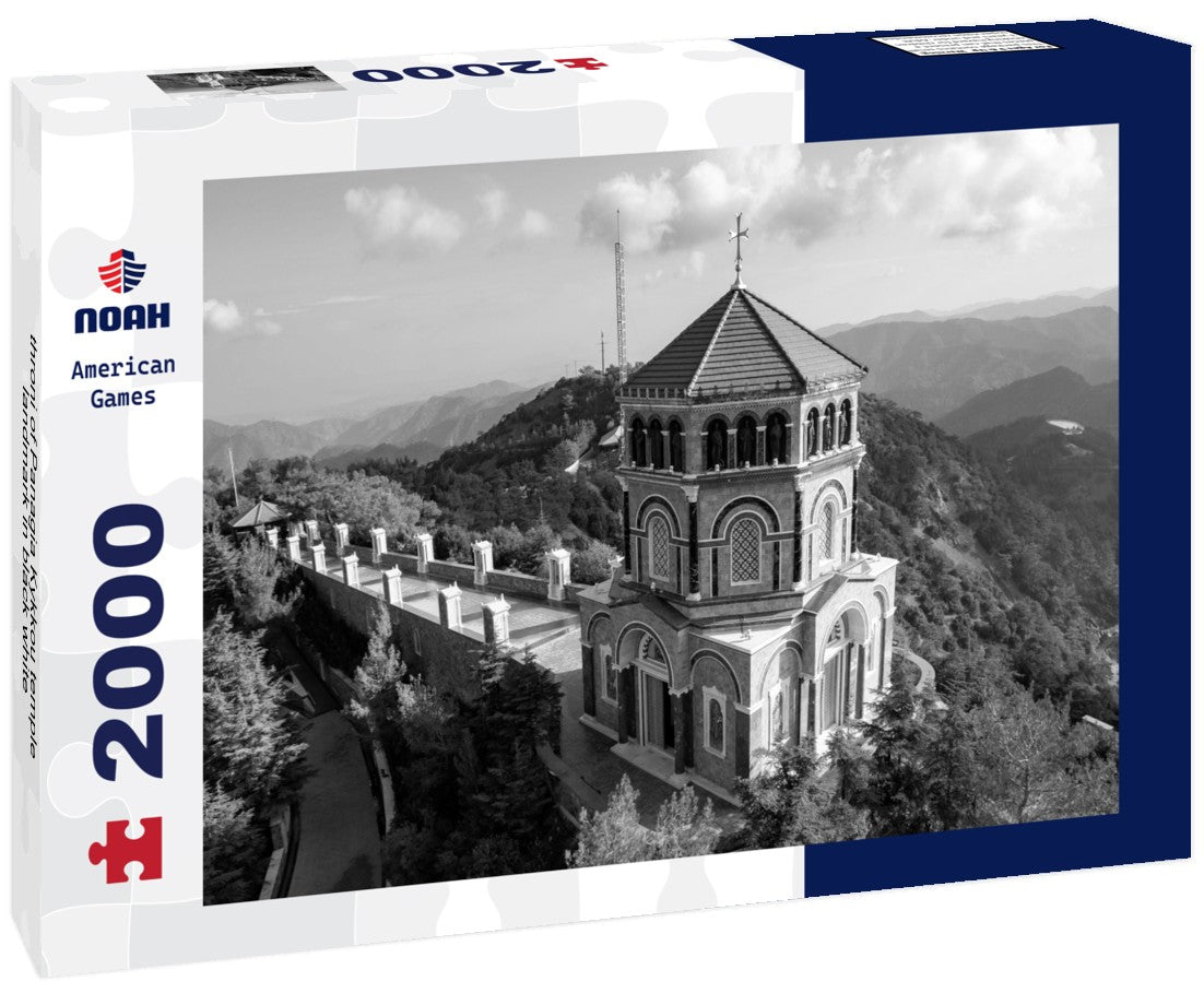 Noah Jigsaw Puzzle throni of Panagia Kykkou temple landmark in black white 2000 pieces