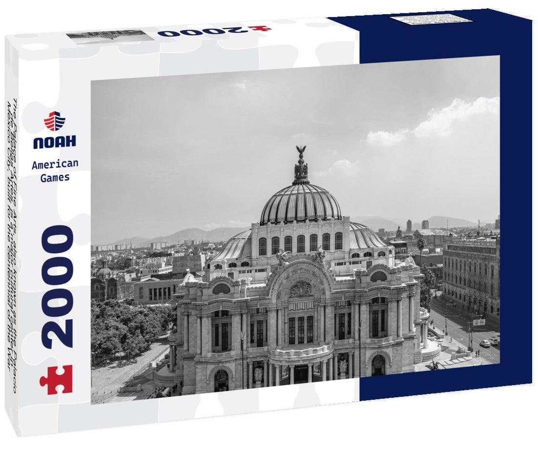 Noah Jigsaw Puzzle The Palace of Fine Arts, also known as the Palacio de Bellas Artes, is a major cultural center in Mexico City, built for the centennial of the War of Independence in 1910 in black white 2000 pieces