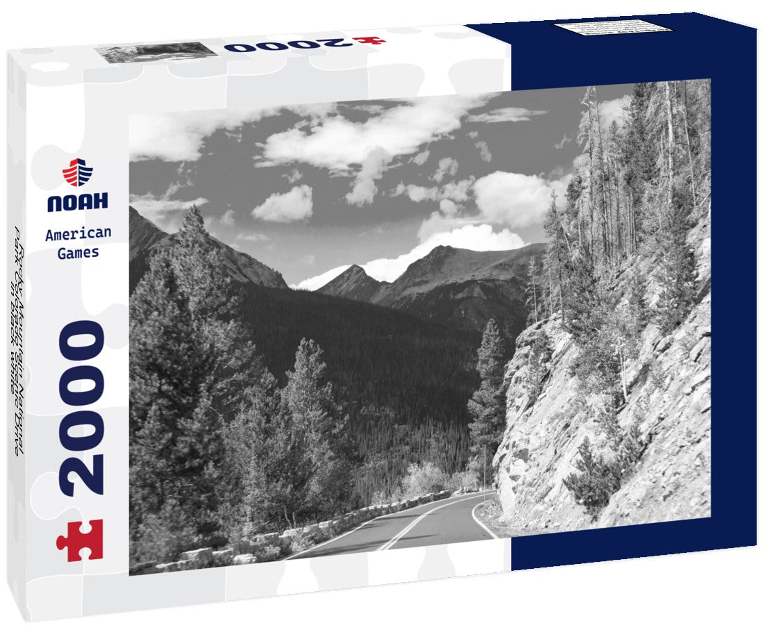 Noah Jigsaw Puzzle Rocky Mountain National Park Colorado Scenic Drive in black white 2000 pieces