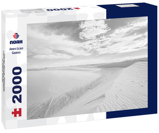 Noah Jigsaw Puzzle White Sands National Park landscape images in black white 2000 pieces