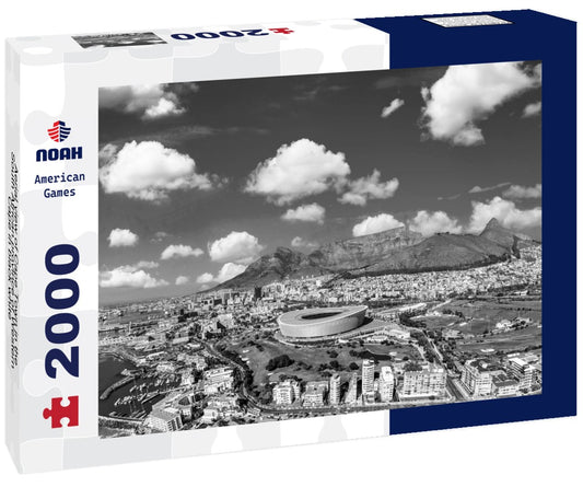 Noah Jigsaw Puzzle Aerial view of Cape Town in the South African province of Western Cape in black white 2000 pieces