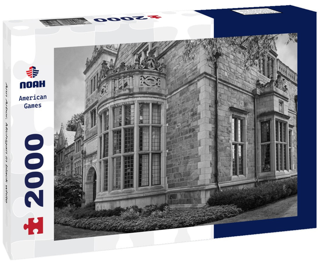 Noah Jigsaw Puzzle Ann Arbor, Michigan in black white 2000 pieces