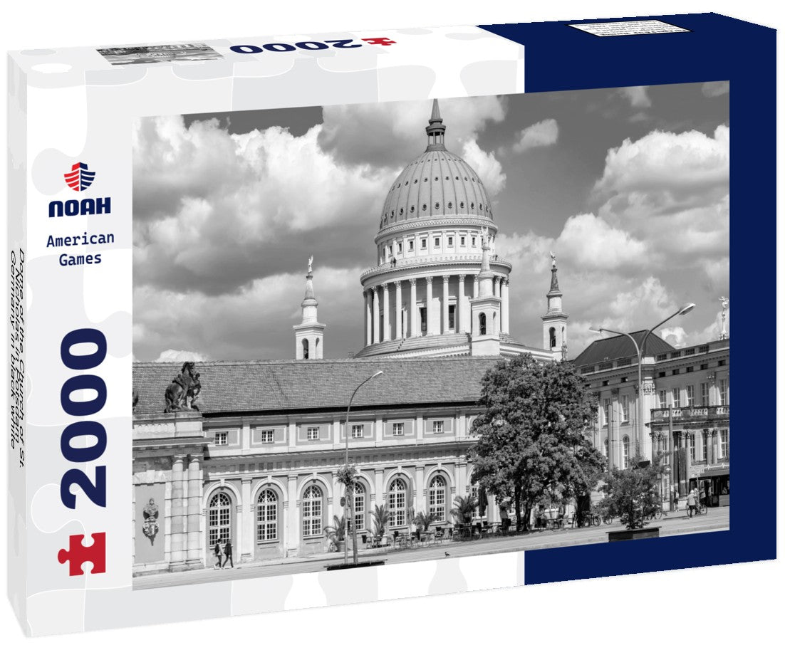 Noah Jigsaw Puzzle Dome of the Church of St. Nicholas in Potsdam, Germany in black white 2000 pieces