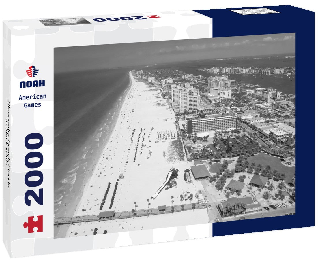 Noah Jigsaw Puzzle Clearwater Beach Florida in black white 2000 pieces