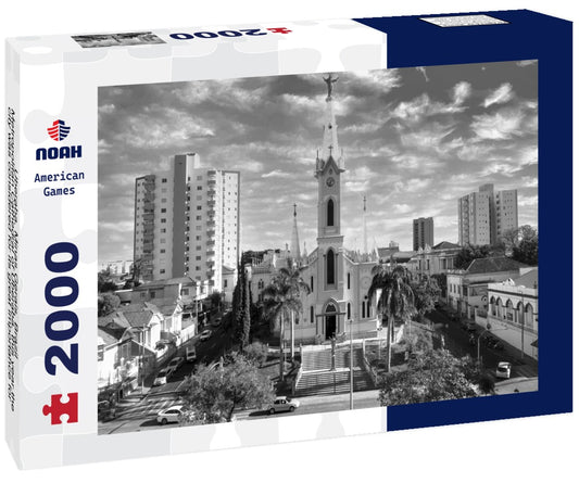 Noah Jigsaw Puzzle Uberaba, Minas Gerais, Brazil - Metropolitan Cathedral of Uberaba, this year the city was considered for its great importance for historical finds and archaeological sites in black white 2000 pieces