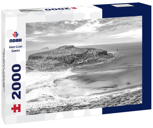 Noah Jigsaw Puzzle Balos Beach, Crete Island, Greece in black white 2000 pieces