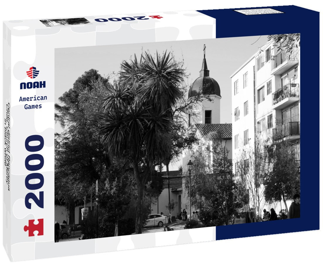 Noah Jigsaw Puzzle Central district Rancagua Chile. Church of Mercy in black white 2000 pieces