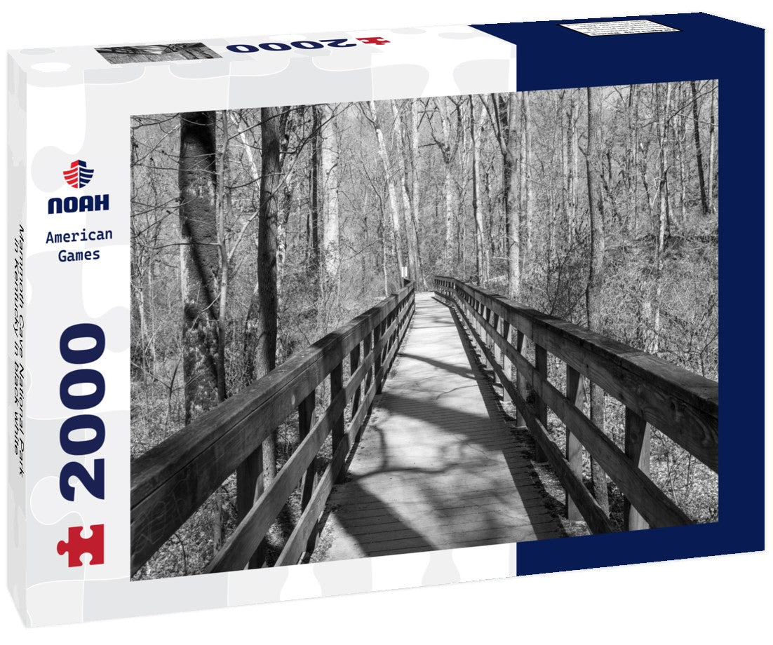 Noah Jigsaw Puzzle Mammoth Cave National Park in Kentucky in black white 2000 pieces