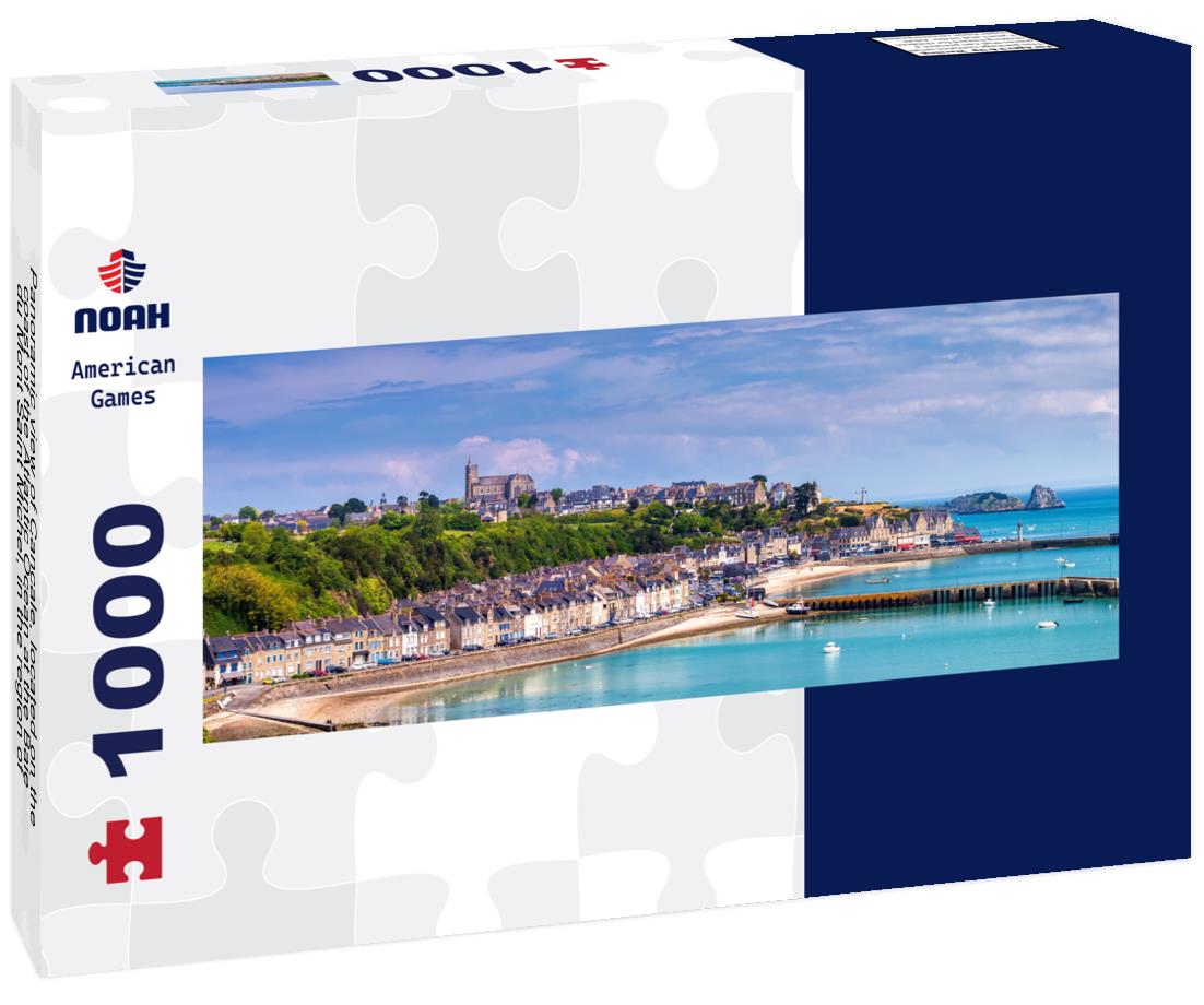 Noah Jigsaw Puzzle Panoramic view of Cancale, located on the coast of the Atlantic Ocean at the Baie du Mont Saint Michel, in the region of Brittany (western France), panorama Panorama 1000 Pieces