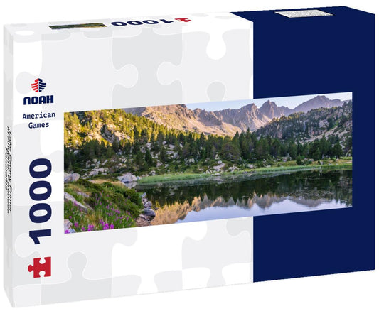 Noah Jigsaw Puzzle Lake Estany Primer in Andorra, Pyrenees, Panorama Panorama 1000 Pieces