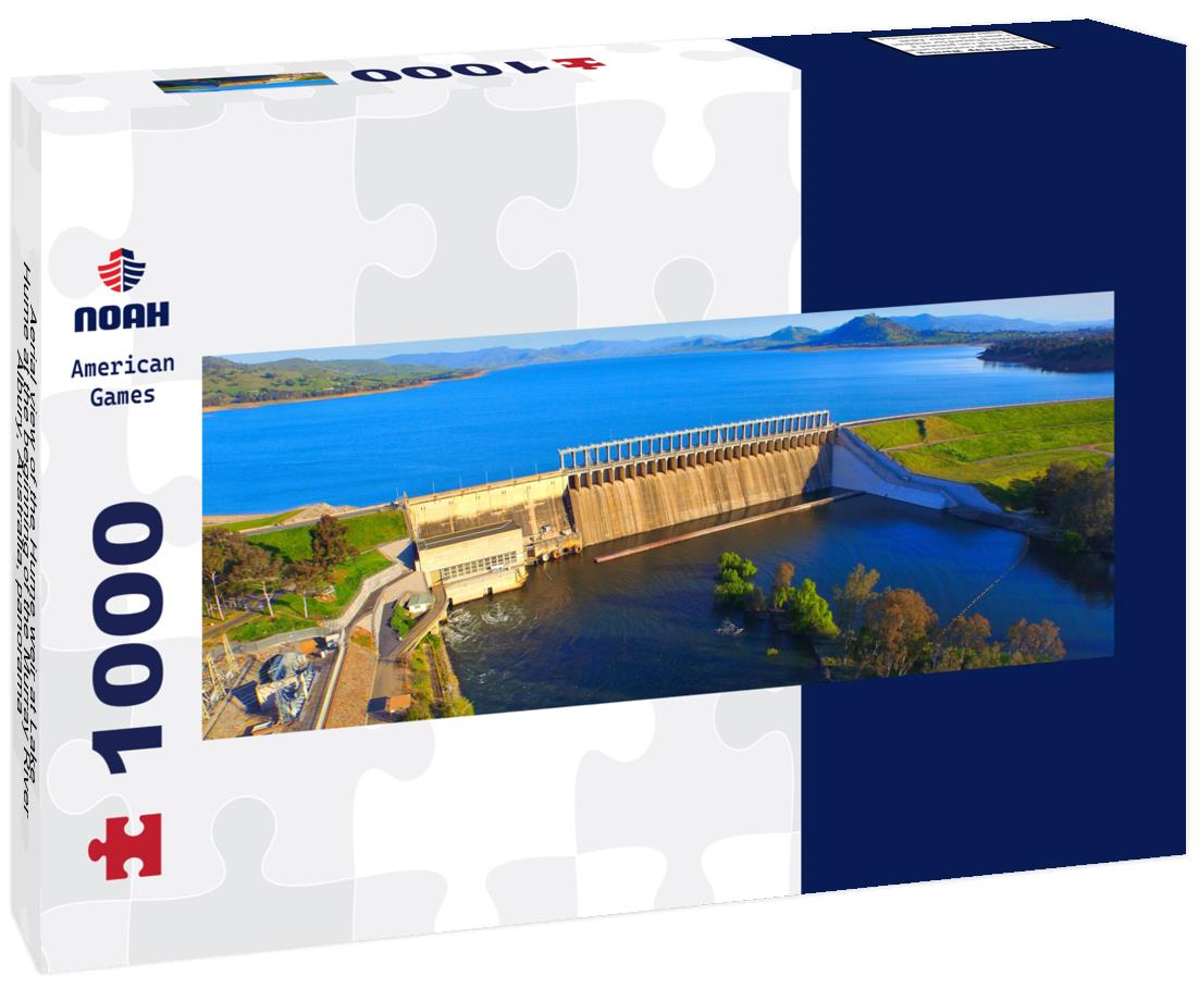 Noah Jigsaw Puzzle Aerial view of the Hume weir at Lake Hume at the beginning of the Murray River, Albury, Australia, panorama Panorama 1000 Pieces