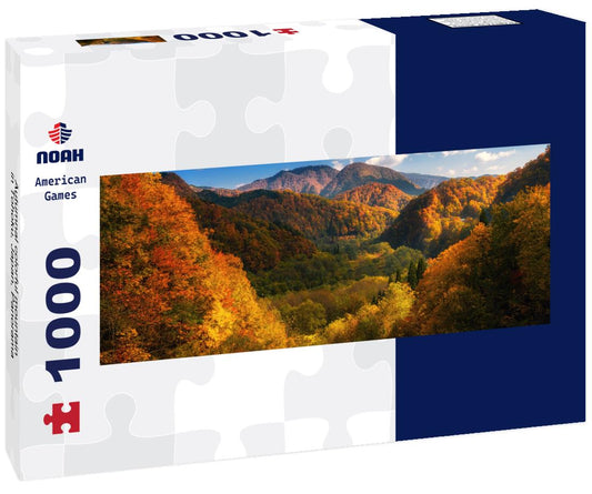 Noah Jigsaw Puzzle Autumnal colorful mountain in Tohoku, Japan, Panorama Panorama 1000 Pieces